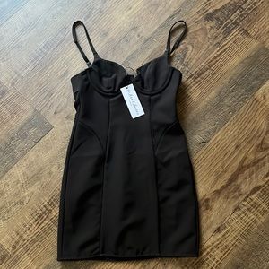 For Love & Lemons Corset Dress🖤💗🍋